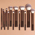 13-piece makeup brush set — foundation, concealer, powder, and eyeshadow