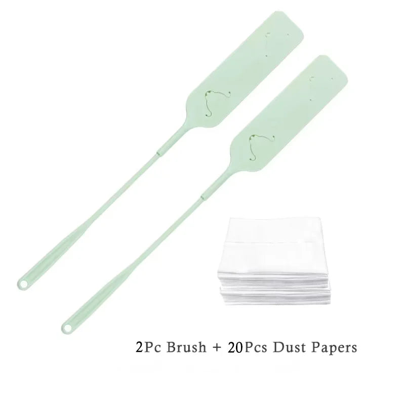 Dusting brush with 10 refills — reusable dust-trapping duster