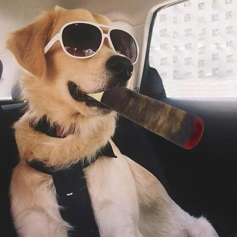 Plüschtier in Zigarrenform für Hunde – lustig und quietschend