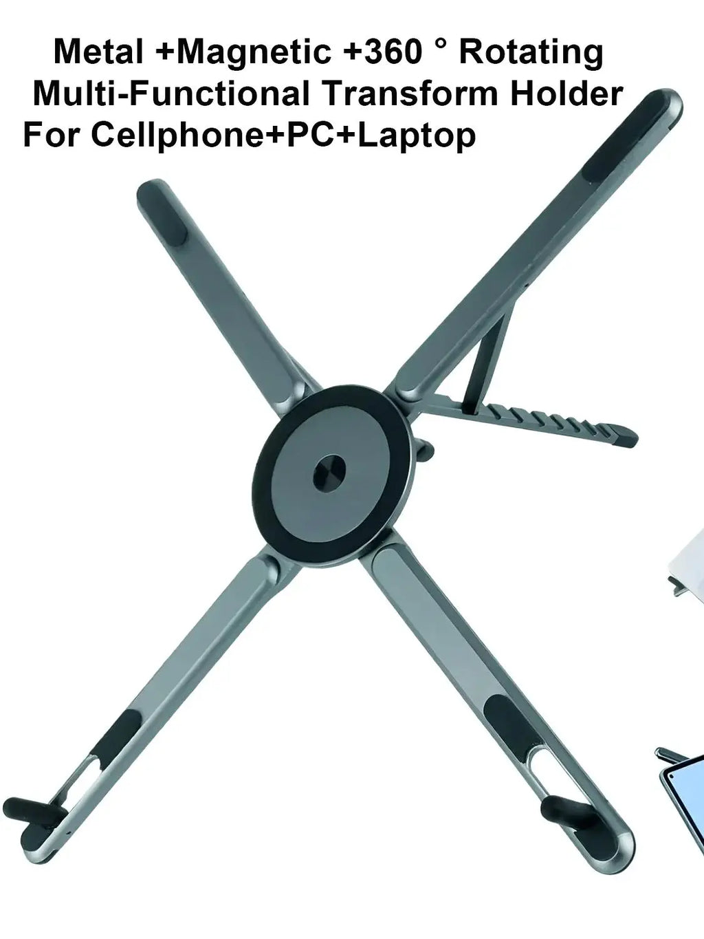 Soporte magnético 3 en 1 con palo selfie plegable — para móvil