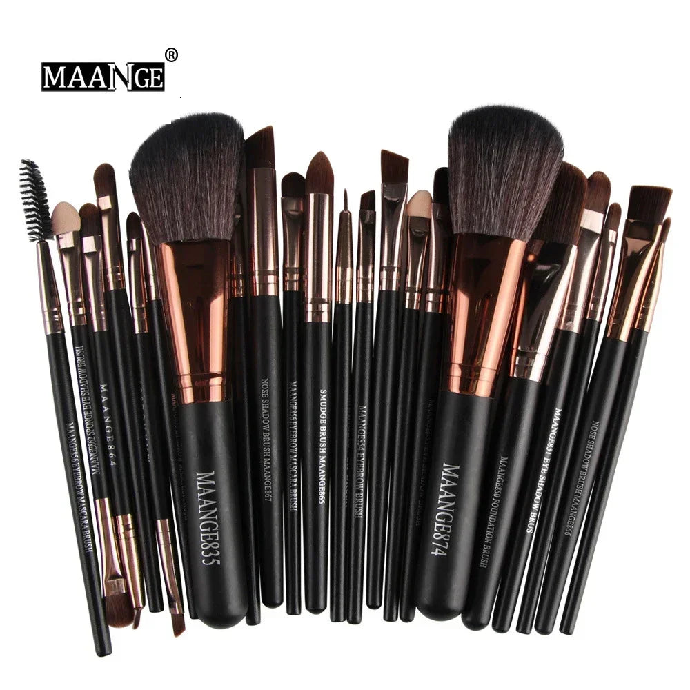 Set profesional de brochas de maquillaje — 3, 13 o 22 piezas